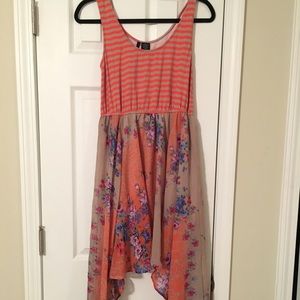 Printed handkerchief dress